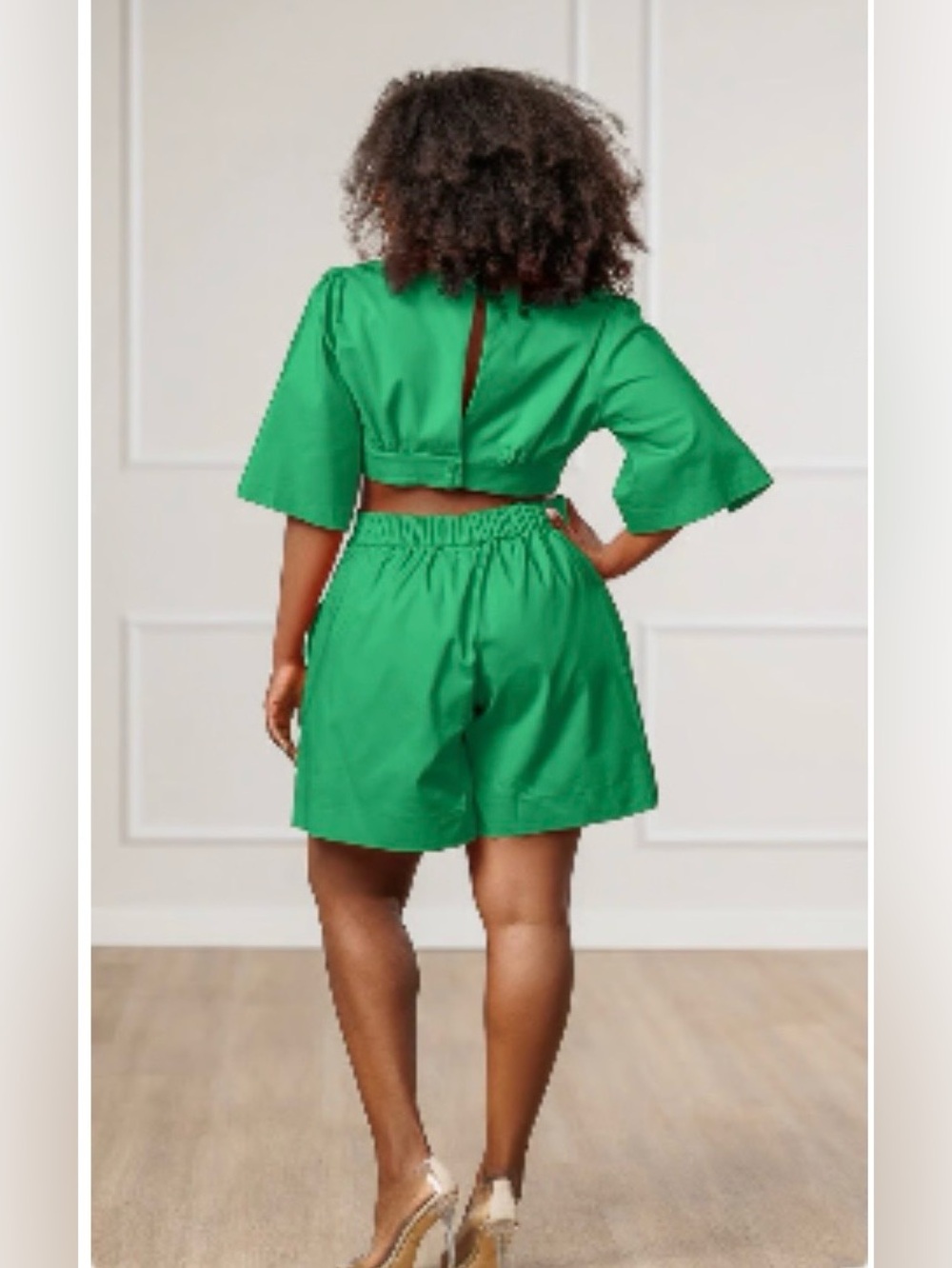 Make Offer! J. Brooks Larina Open Back Romper Resortwear Summer Flirty Fit - Picture 4 of 16